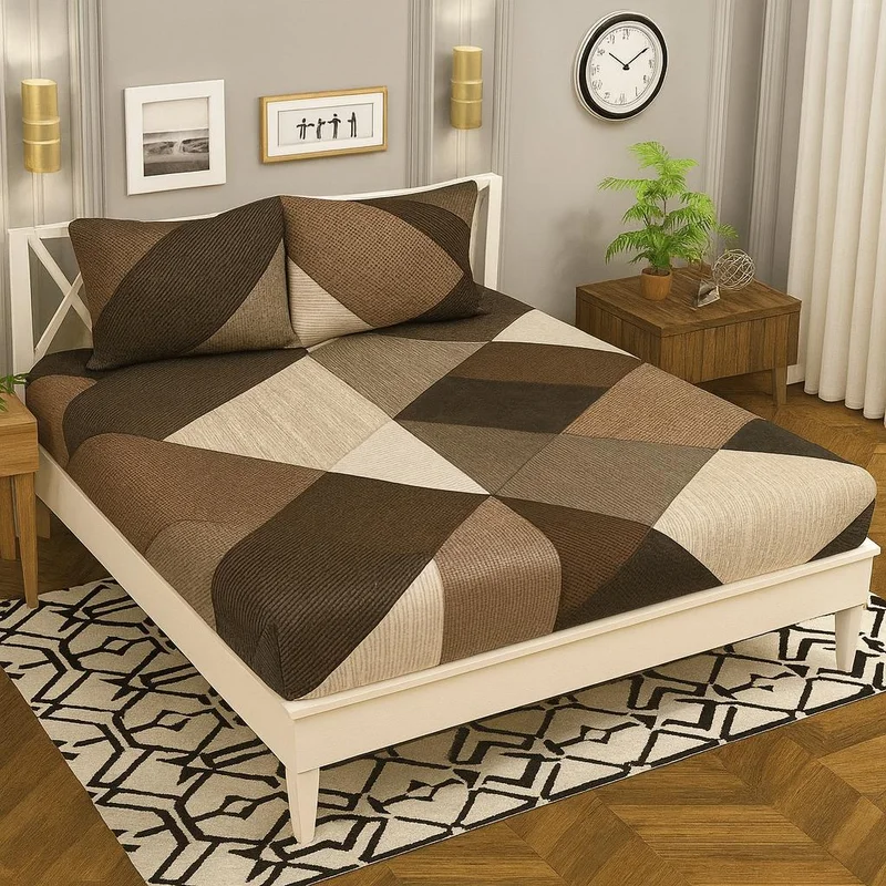 تامي طقم ملاية سرير سوبر كينغ من تومي 229×254 سم مع غطائي وسادة – لينين ناعم بطبعة زهور